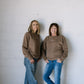 Give Yourself Grace (Clay) Pigment-Dyed Crewneck Sweatshirt | Encouragement Apparel | Positive Vibes