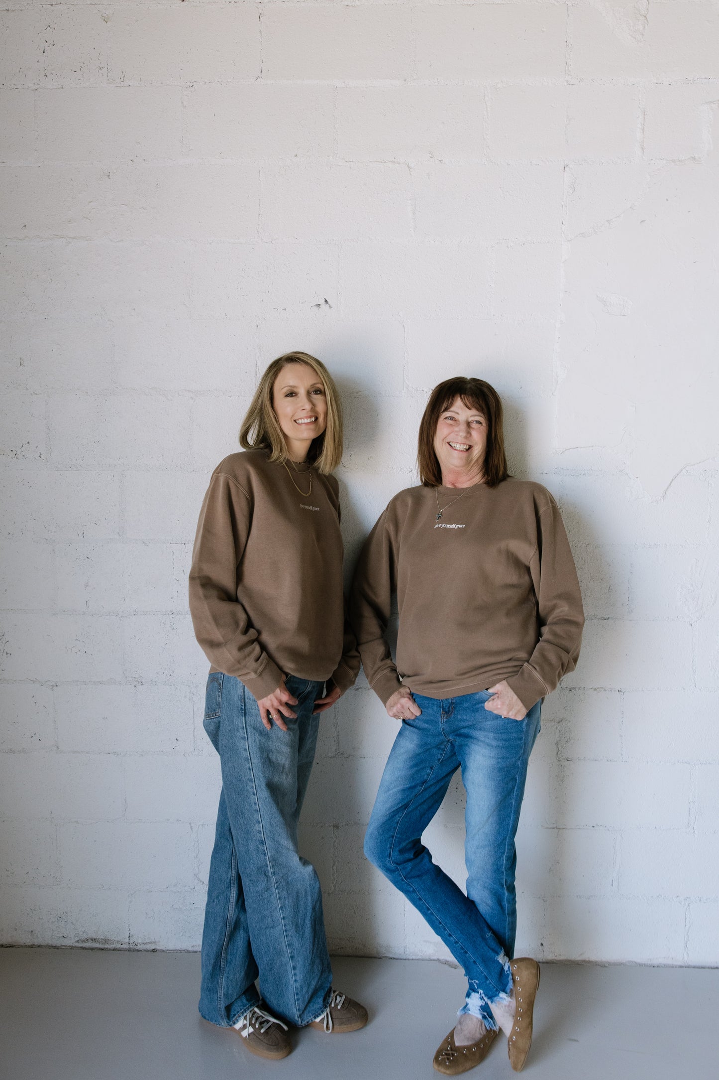 Give Yourself Grace (Clay) Pigment-Dyed Crewneck Sweatshirt | Encouragement Apparel | Positive Vibes