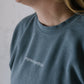 Progress Not Perfection (Denim) Pigment-Dyed Crewneck Sweatshirt | Encouragement Apparel | Positive Vibes