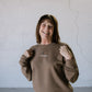 Give Yourself Grace (Clay) Pigment-Dyed Crewneck Sweatshirt | Encouragement Apparel | Positive Vibes