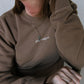 Give Yourself Grace (Clay) Pigment-Dyed Crewneck Sweatshirt | Encouragement Apparel | Positive Vibes