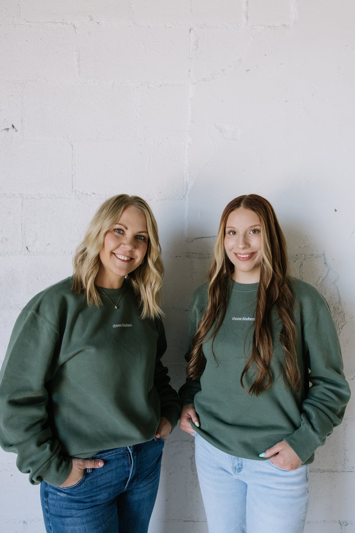 Choose Kindness (Forest)  Pigment -Dyed Crewneck Sweatshirt  | Encouragement Apparel | Positive Vibes