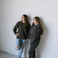 Protect Your Peace (Charcoal) Pigment-Dyed Crewneck Sweatshirt | Encouragement Apparel | Positive Vibes