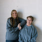Progress Not Perfection (Denim) Pigment-Dyed Crewneck Sweatshirt | Encouragement Apparel | Positive Vibes