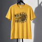Yellow Wild and Free sunflower graphic tee